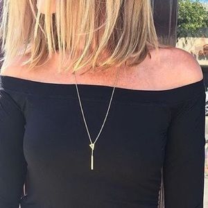Stella & Dot Triangle Lariat Necklace